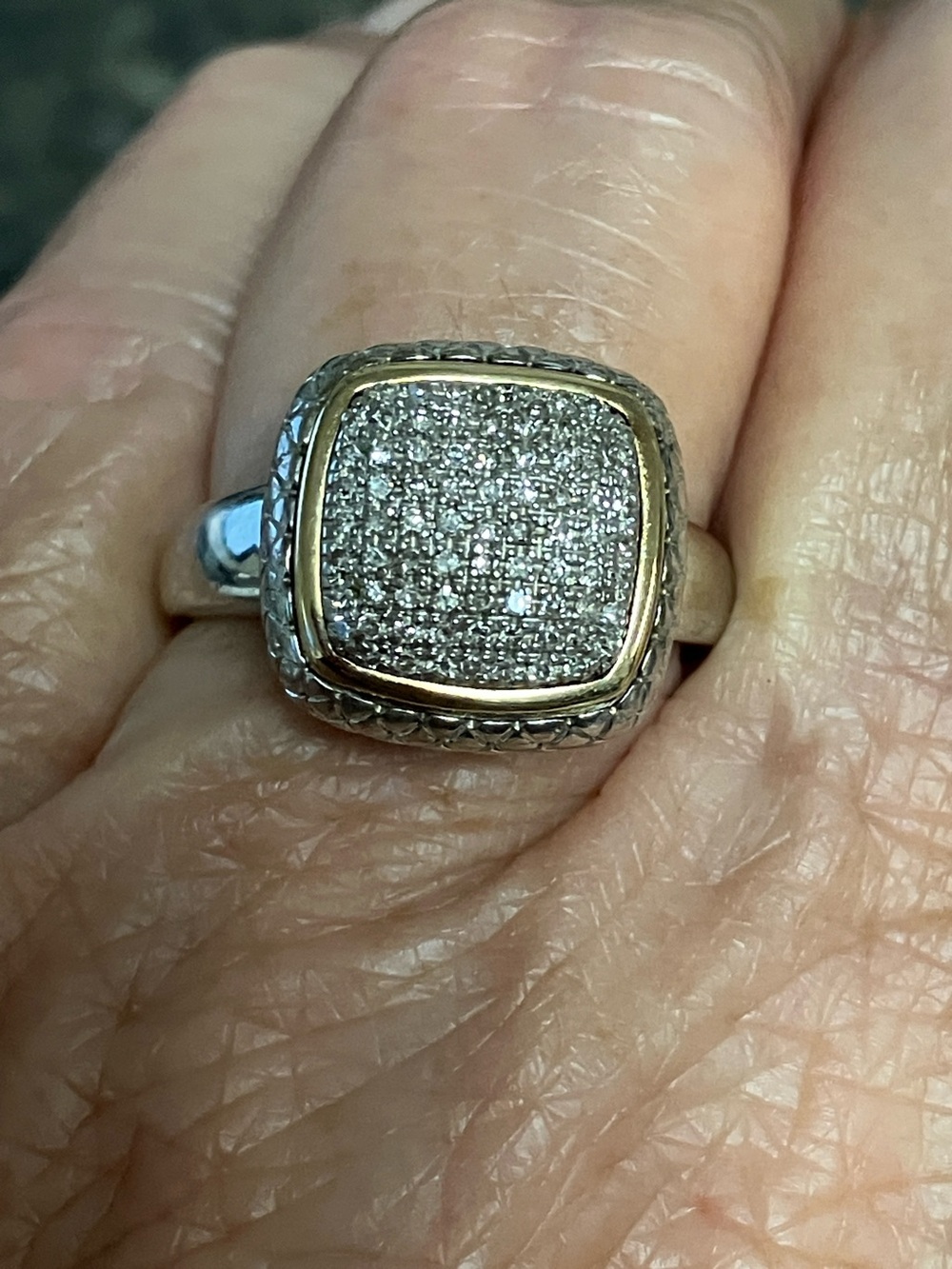 Aj .925 14k ring size 9